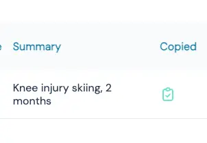 Hoe kan ik aangeven dat de samenvatting naar het EPD is gekopieerd?