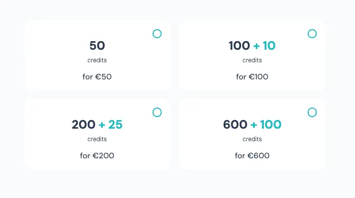 Wat moet ik doen als ik geen credits meer heb?